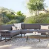 Heba Grey Metal Garden Corner Sofa Set -Gardening Series Store 14005702 4765022704365329