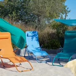 Siesta Sun Lounger - Blue -Gardening Series Store 14005768 2005022687297003