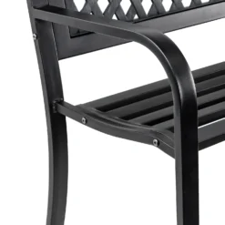 Black Steel Garden Bench 11 Black Steel Garden Bench -Gardening Series Store 14005779 5405018249740746