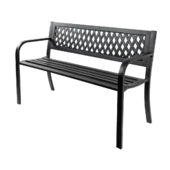 Black Steel Garden Bench 9 Black Steel Garden Bench -Gardening Series Store 14005779 7435018249610474