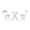 Millie Metal Bistro Set - Grey 2 Millie Metal Bistro Set - Grey -Gardening Series Store 14005781 1865018249480958