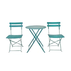 Millie Metal Bistro Set - Green 14 Millie Metal Bistro Set - Green -Gardening Series Store 14005782 6135018249521962