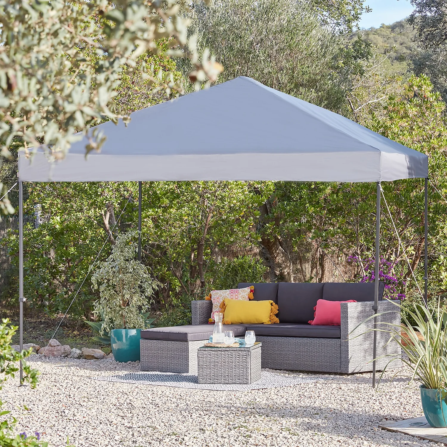 Homebase Edit Pop Up Gazebo - Grey 4 Homebase Edit Pop Up Gazebo - Grey - Image 2