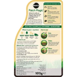 Miracle-Gro Patch Magic Grass Seed, Feed & Coir 1015g 7 Miracle-Gro Patch Magic Grass Seed, Feed & Coir 1015g -Gardening Series Store 14014510 8245001686106924