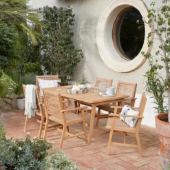 Miri 6 Seater Wooden Garden Dining Set -Gardening Series Store 14183988 1955022106791384