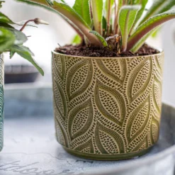 Crackle Leaf Indoor Plant Pot - 12cm 18 Crackle Leaf Indoor Plant Pot - 12cm -Gardening Series Store 14197410 1355024191440648