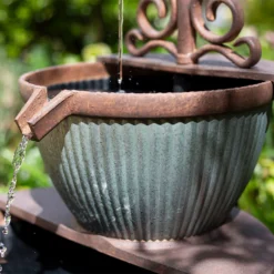Stylish Fountain Irondale Pours Water Feature -Gardening Series Store 14519355 1825050878547047