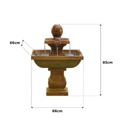 Stylish Fountain Odyssey Water Feature With LEDs -Gardening Series Store 14519360 1335047822692282