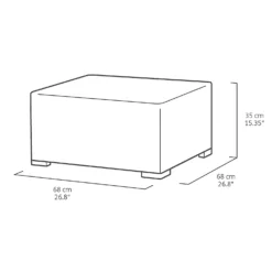 Keter California 2 Seater Outdoor Balcony Deluxe Garden Furniture Set - Graphite With Grey Cushions -Gardening Series Store 14539592 1195041802452545