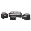 Keter California 5 Seater Outdoor Garden Furniture Sofa And Lounge Set - Graphite With Grey Cushions 2 Keter California 5 Seater Outdoor Garden Furniture Sofa And Lounge Set - Graphite With Grey Cushions -Gardening Series Store 14539594 1315041802122788