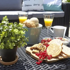 Keter California 4 Seater Outdoor Garden Furniture Chaise Lounge Set - Graphite With Grey Cushions 17 Keter California 4 Seater Outdoor Garden Furniture Chaise Lounge Set - Graphite With Grey Cushions -Gardening Series Store 14539596 1265041801781484